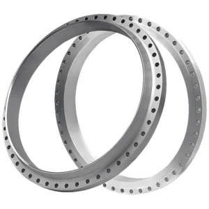 Large-diameter steel pipe flange