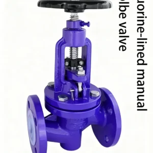 Fluorine-lined golbe valve
