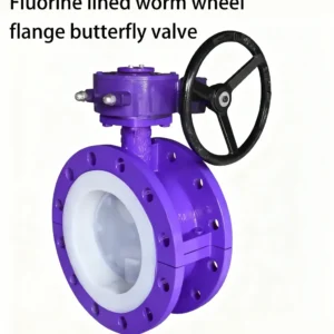 Fluorine line butterfly valve