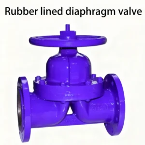Fluorine-lined diaphragm valve