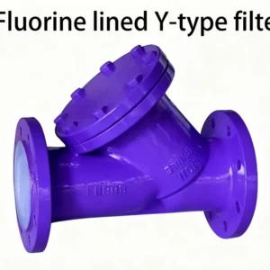 Fluorine lined Y-type filter